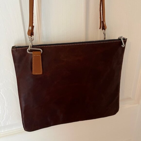 ☀️SALE☀️ TWO SIDED CROSSBODY BAG Made In USA - Picture 1 of 7